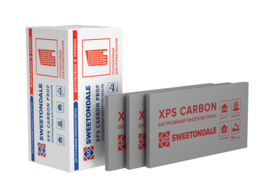 Екструзійний пінополістирол SWEETONDALE XPS CARBON PROF RF 50мм.*1180мм.*580мм. (Г1) (5,48м2/уп.) (8шт/уп.)